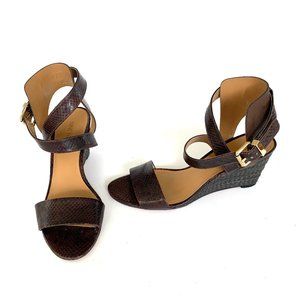 *Price Drop* Nine West Cross Strap Wedge Sandals
